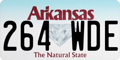 AR license plate 264WDE