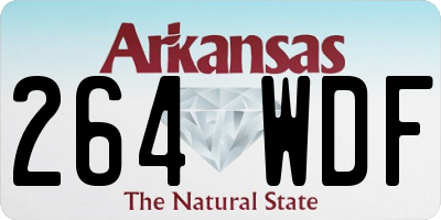 AR license plate 264WDF