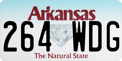 AR license plate 264WDG