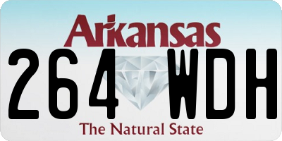 AR license plate 264WDH