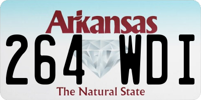 AR license plate 264WDI