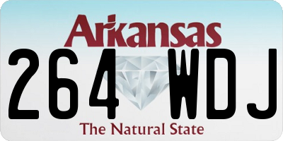 AR license plate 264WDJ