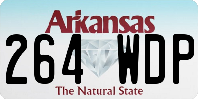 AR license plate 264WDP