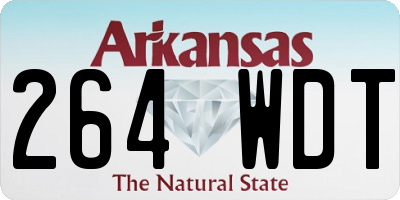 AR license plate 264WDT