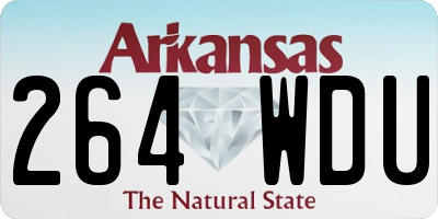 AR license plate 264WDU
