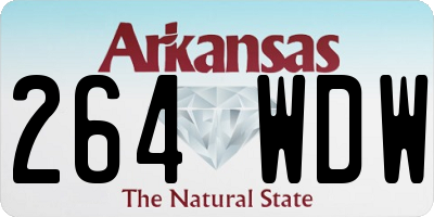 AR license plate 264WDW