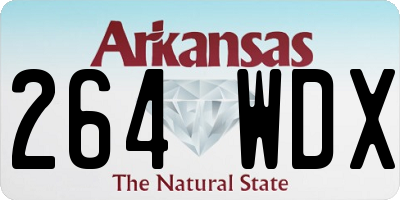 AR license plate 264WDX