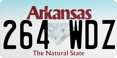 AR license plate 264WDZ