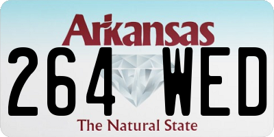 AR license plate 264WED