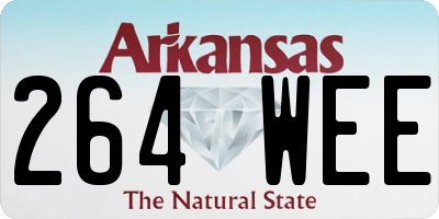 AR license plate 264WEE