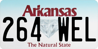 AR license plate 264WEL