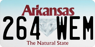 AR license plate 264WEM