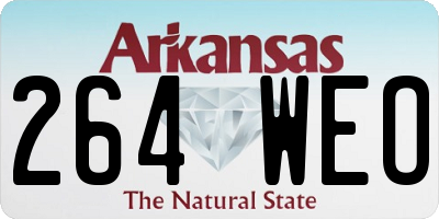 AR license plate 264WEO