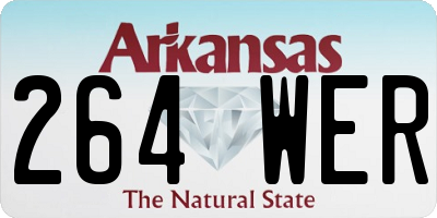 AR license plate 264WER