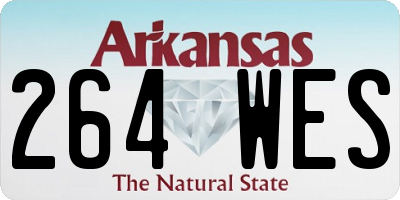 AR license plate 264WES