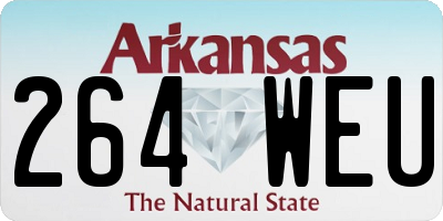 AR license plate 264WEU