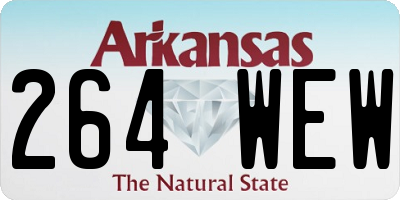 AR license plate 264WEW