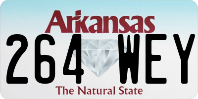 AR license plate 264WEY