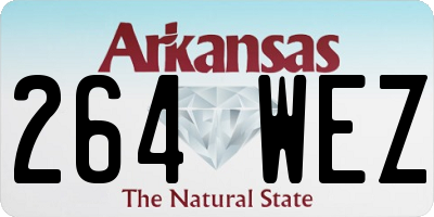 AR license plate 264WEZ