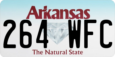 AR license plate 264WFC