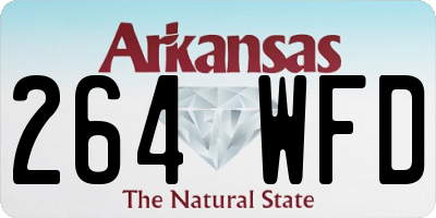 AR license plate 264WFD
