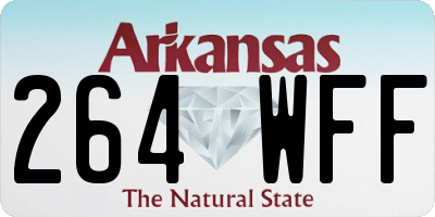 AR license plate 264WFF