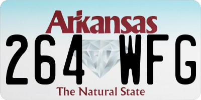 AR license plate 264WFG