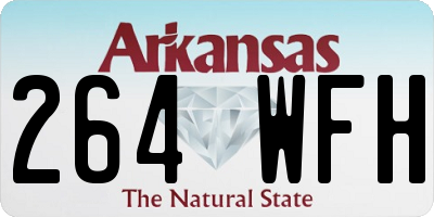 AR license plate 264WFH