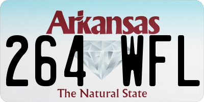 AR license plate 264WFL