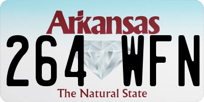AR license plate 264WFN