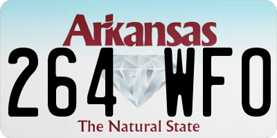 AR license plate 264WFO