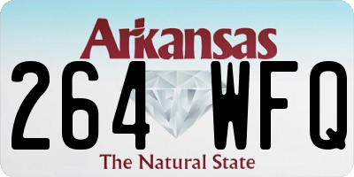 AR license plate 264WFQ