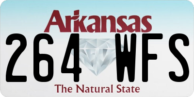 AR license plate 264WFS