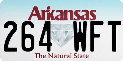 AR license plate 264WFT