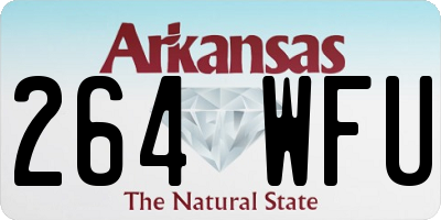 AR license plate 264WFU