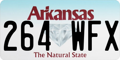 AR license plate 264WFX