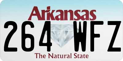 AR license plate 264WFZ