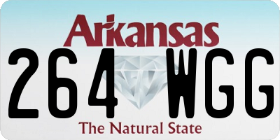 AR license plate 264WGG