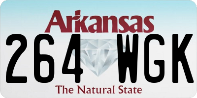 AR license plate 264WGK