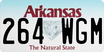 AR license plate 264WGM