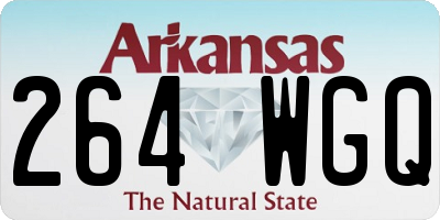 AR license plate 264WGQ