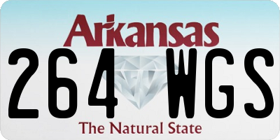 AR license plate 264WGS