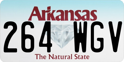AR license plate 264WGV