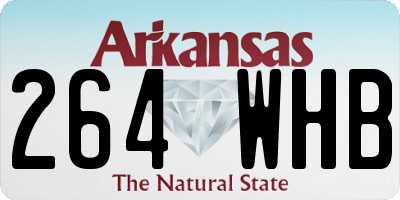 AR license plate 264WHB