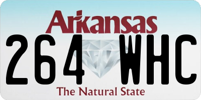 AR license plate 264WHC