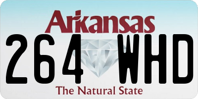 AR license plate 264WHD