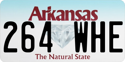 AR license plate 264WHE