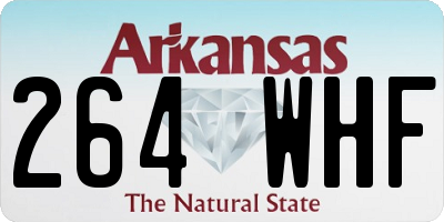 AR license plate 264WHF