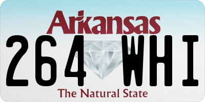 AR license plate 264WHI