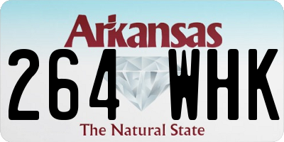 AR license plate 264WHK
